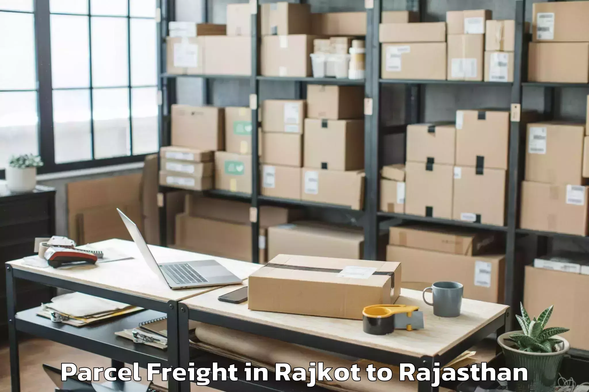 Discover Rajkot to Malsisar Parcel Freight